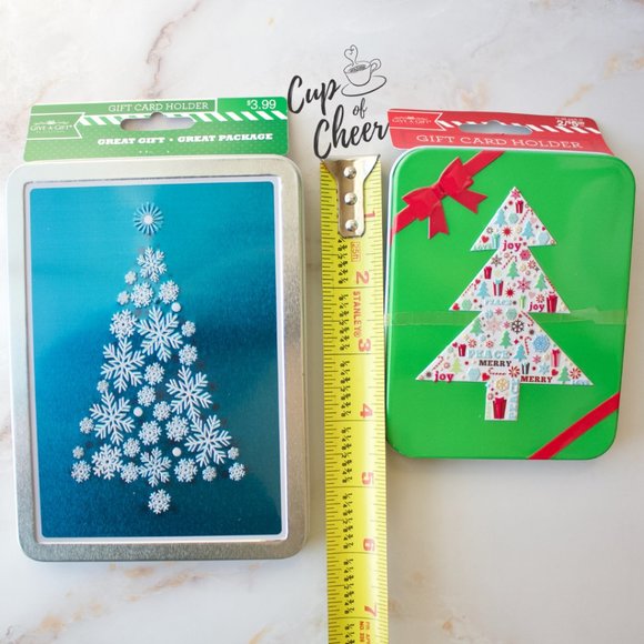 ✨$3 add on! 🎁Gift Card Christmas Tin Case - Picture 3 of 4